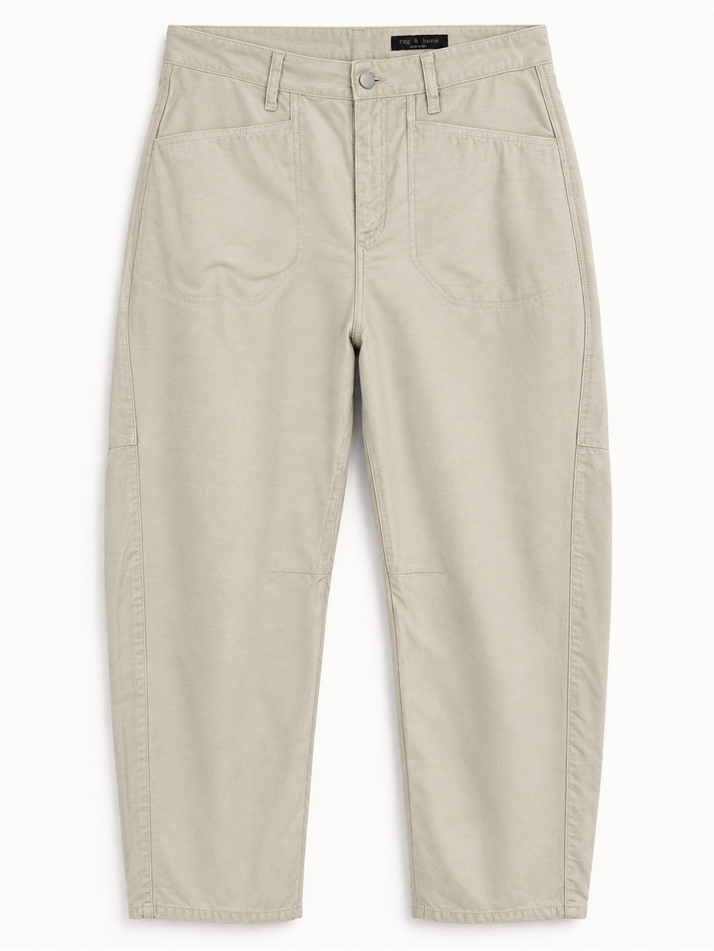 Rag & Bone Stevie Utility Pant Tan Size 27 High Rise Tapered Cotton Pants